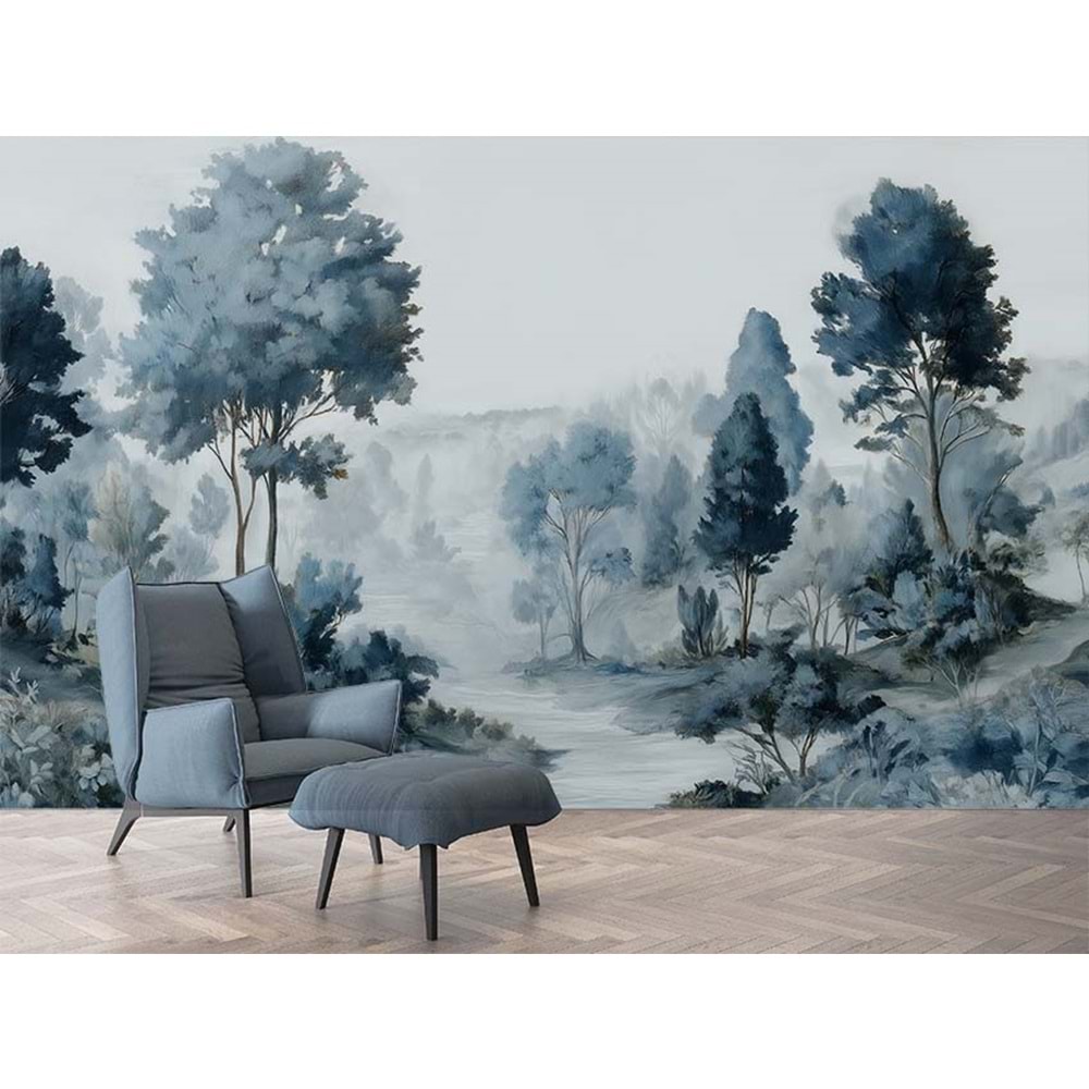 Misty Blue Forest