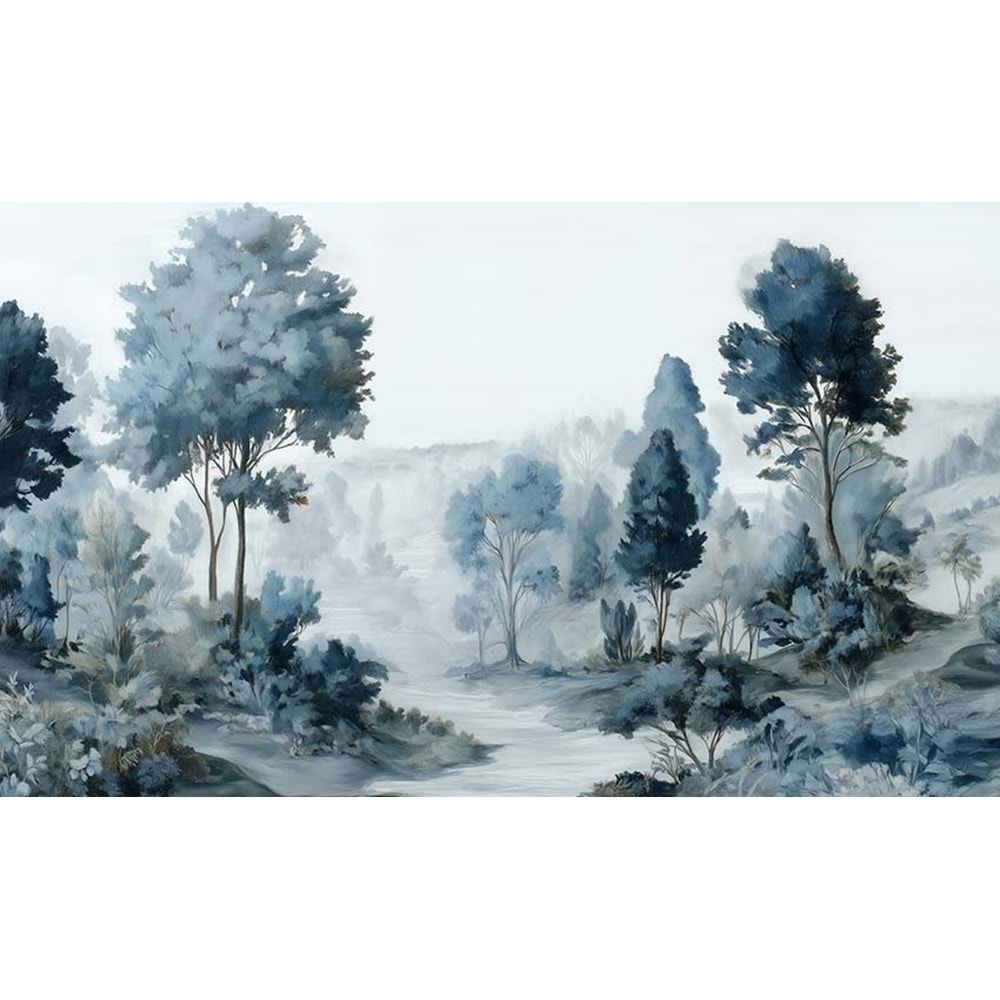 Misty Blue Forest