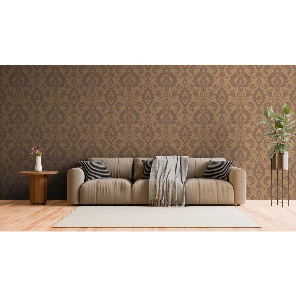 BOLD DAMASK COPPER BEADS