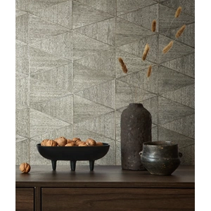 Marburg Travertino Gri Geometrik Duvar Kağıdı | 33355