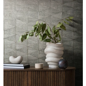 Marburg Travertino Gri Geometrik Duvar Kağıdı | 33355