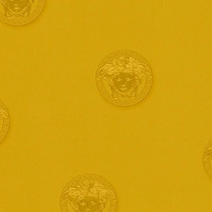 Versace 34862-4 Saf Altın Medusa Vinil Duvar Kağıdı - AS Creation