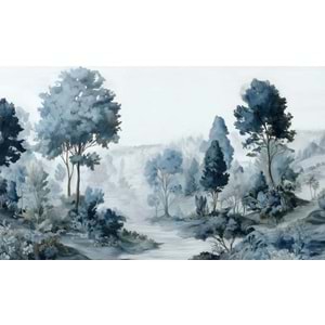 Misty Blue Forest