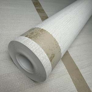 RAFFIA STRIPE GOLD&SAND (5,3m2)