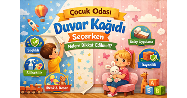 Çocuk Odası Duvar Kağıdı Seçerken Nelere Dikkat Edilmeli?