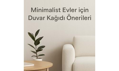 Minimalist Evler için Duvar Kağıdı Önerileri