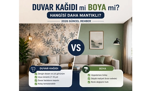 Duvar Kağıdı mı Boya mı? Hangisi Daha Mantıklı?