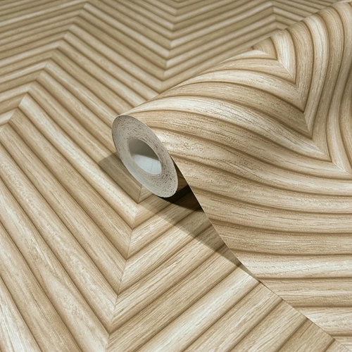 Marburg Travertino Krem Geometrik Duvar Kağıdı | 33376