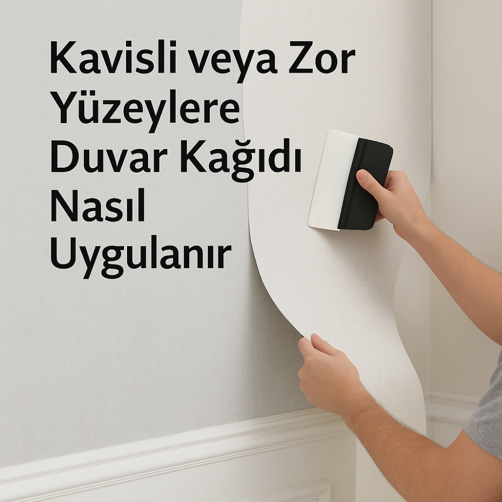Kavisli veya Zor Yüzeylere Duvar Kağıdı Nasıl Uygulanır?